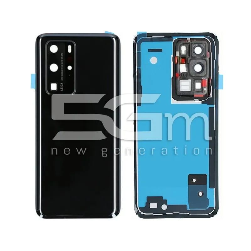 Retro Cover Black + Vetrino Camera Huawei P40 Pro No Logo | Store Online 5G-M