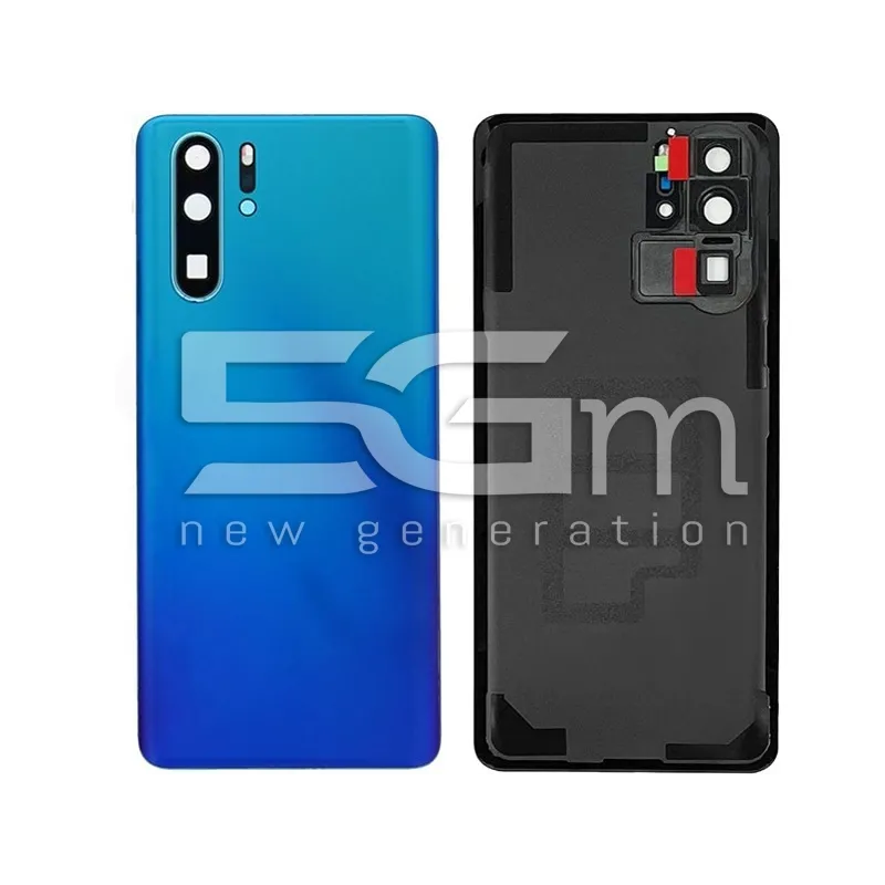 Retro Cover Aurora Blue + Vetrino Camera Huawei P30 Pro No Logo | Store Online 5G-M