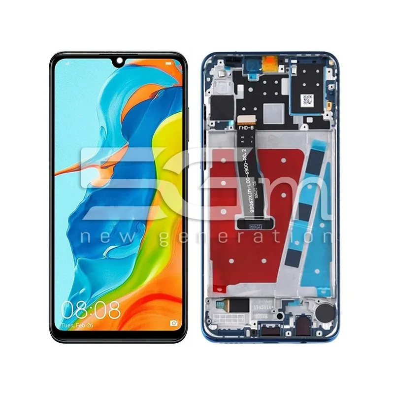 Display Touch + Frame Peacock Blue Huawei P30 Lite (IPS) Camera 48MP | Loja Online 5G-M