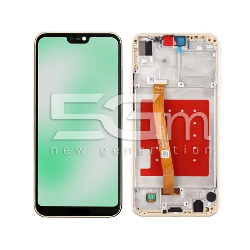 Écran Tactile + Châssis Platinum Gold Huawei P20 Lite (IPS) | 5G-M