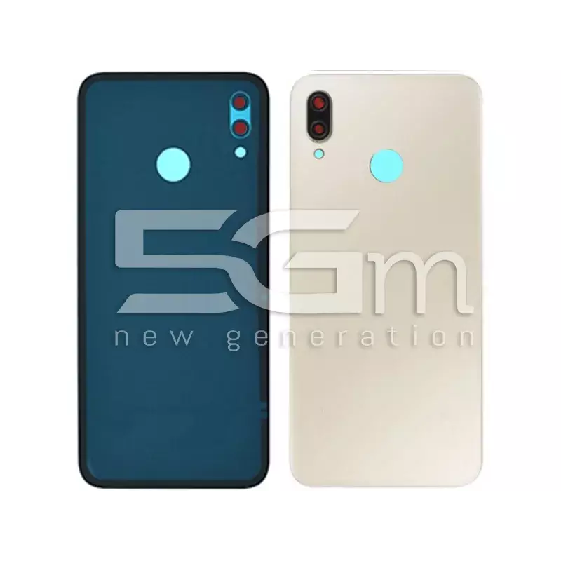 Retro Cover Platinum Gold + Vetrino Camera Huawei P20 Lite No Logo