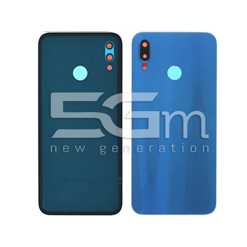 Coque Arrière Bleu Klein + Vitre Caméra Huawei P20 Lite Sans Logo | 5G-M