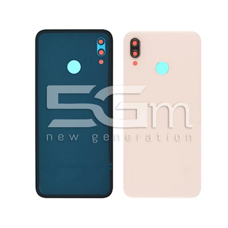 Huawei P20 Lite Hátlap Sakura Rózsaszín + Kamera Üveg Logó Nélkül | 5G-M