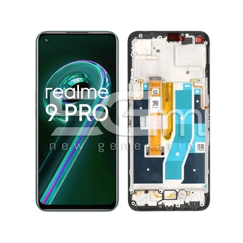 Écran Tactile + Cadre Noir Realme 9 Pro (IPS) | 5G-M.com