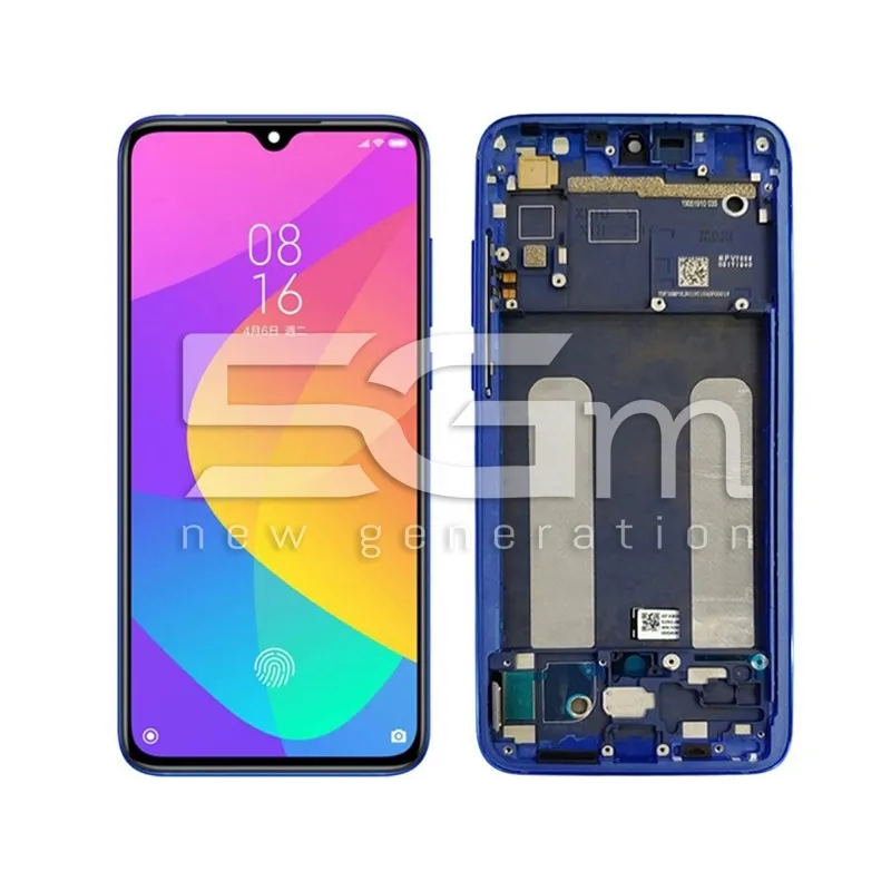 Ecrã Tactil + Ramă Aurora Blue Xiaomi Mi9 Lite (Pulled) | Magazin Online 5G-M