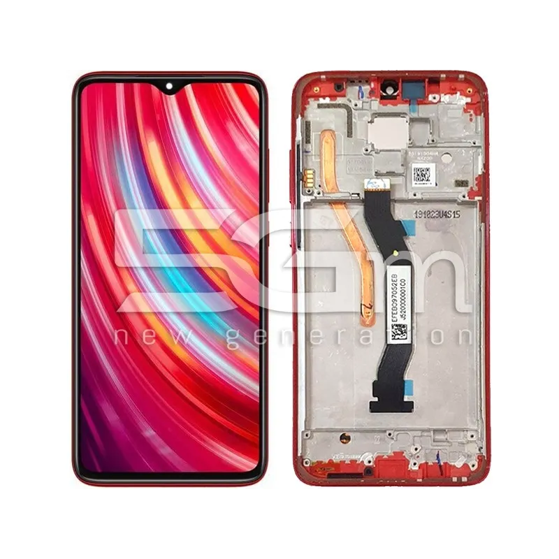 Display Touch + Frame Coral Orange Xiaomi Redmi Note 8 Pro (COG) | Store Online 5G-M