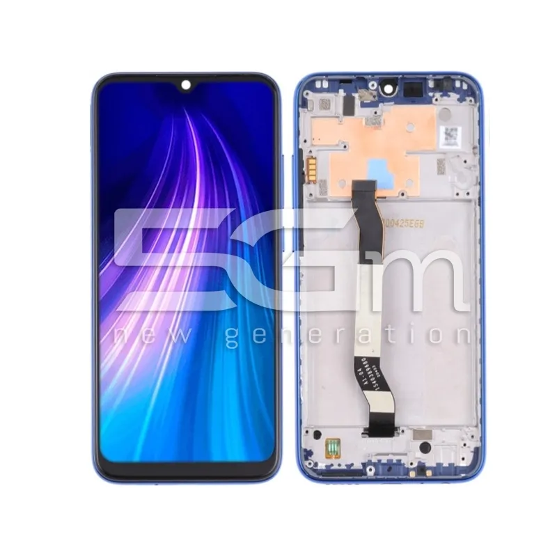 Xiaomi Redmi Note 8 / 2021 Érintőkijelző Kerettel Neptune Blue