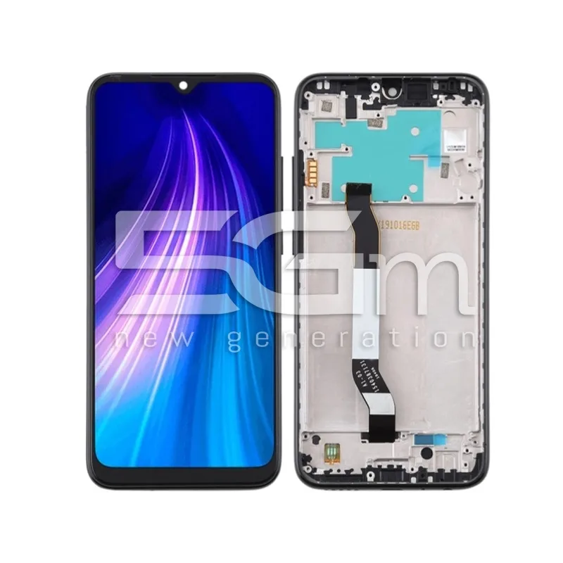 Display Touch + Frame Space Black Xiaomi Redmi Note 8 - Redmi Note 8 2021 (IPS) | Store Online 5G-M