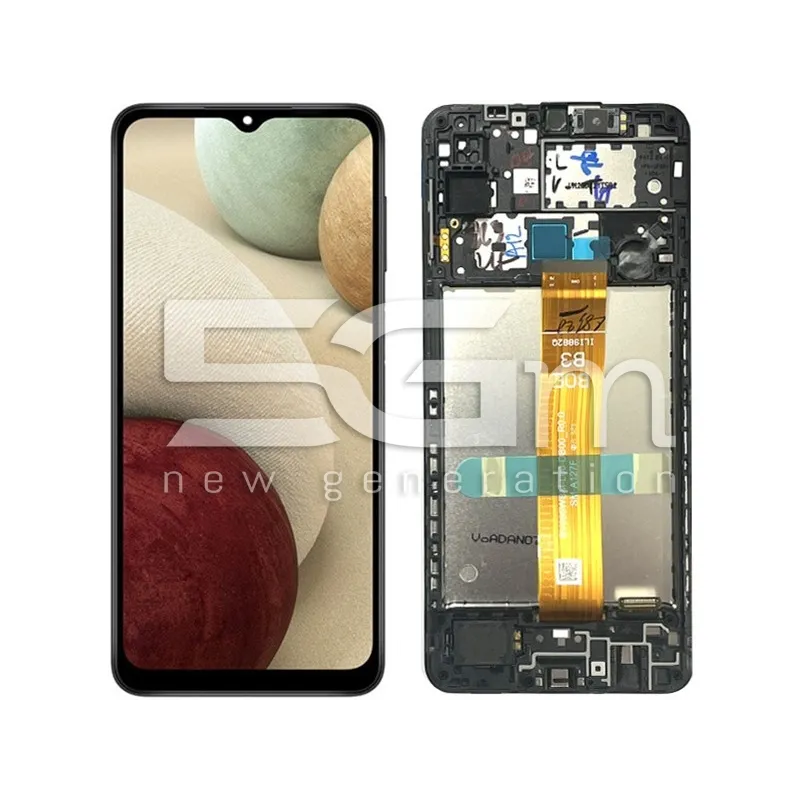 Écran Tactile + Châssis Noir Samsung SM-A127 A12 Ori | 5G-M