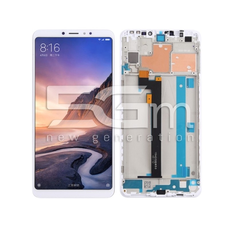 Display Touch + Frame Bianco Xiaomi Mi Max 3 (IPS)