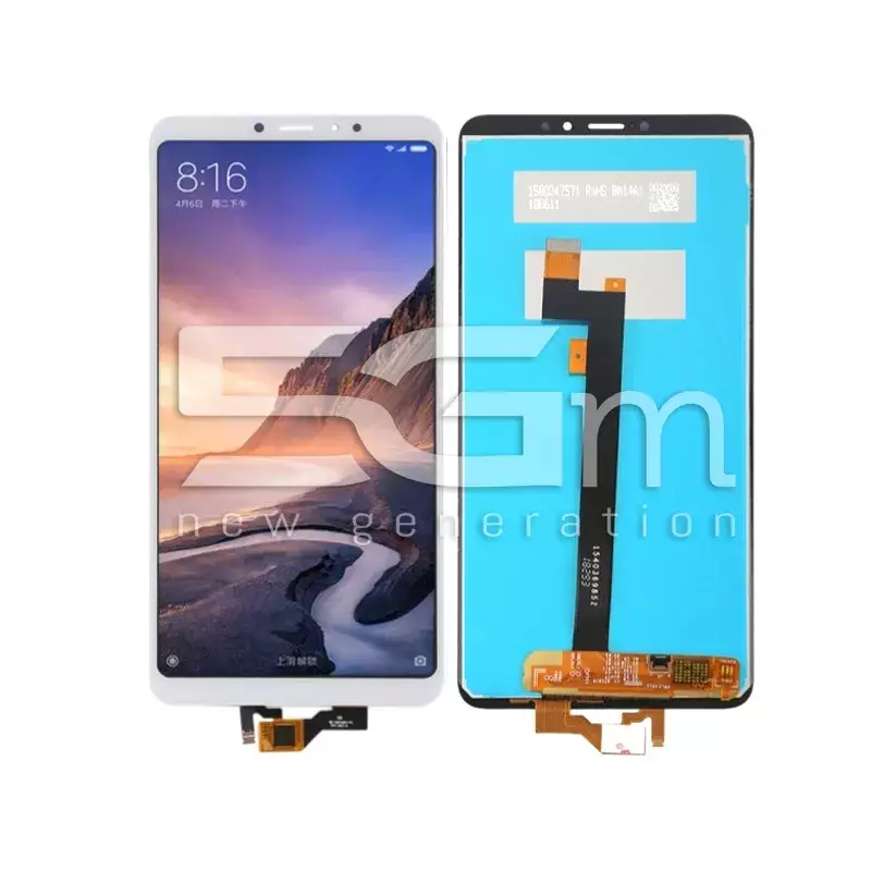 Ecra Tàctil Branco Xiaomi Mi Max 3 (IPS)