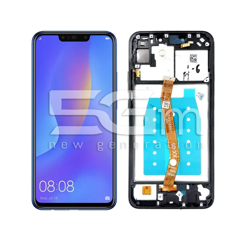 Display Touch + Rahmen Schwarz Huawei P Smart+ INE-LX1 (IPS) | 5G-M Online Shop