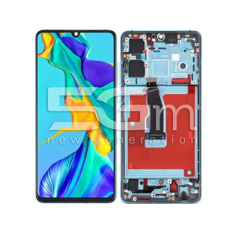 Display Touch + Frame Aurora Blue Huawei P30 (OLED) | Store Online 5G-M