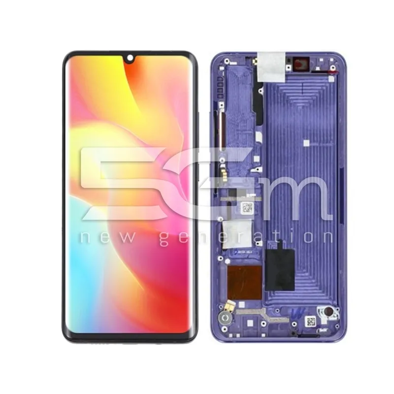 Display Touch + Frame Nebula Purple Xiaomi Mi Note 10 Lite (Pulled) | Store Online 5G-M