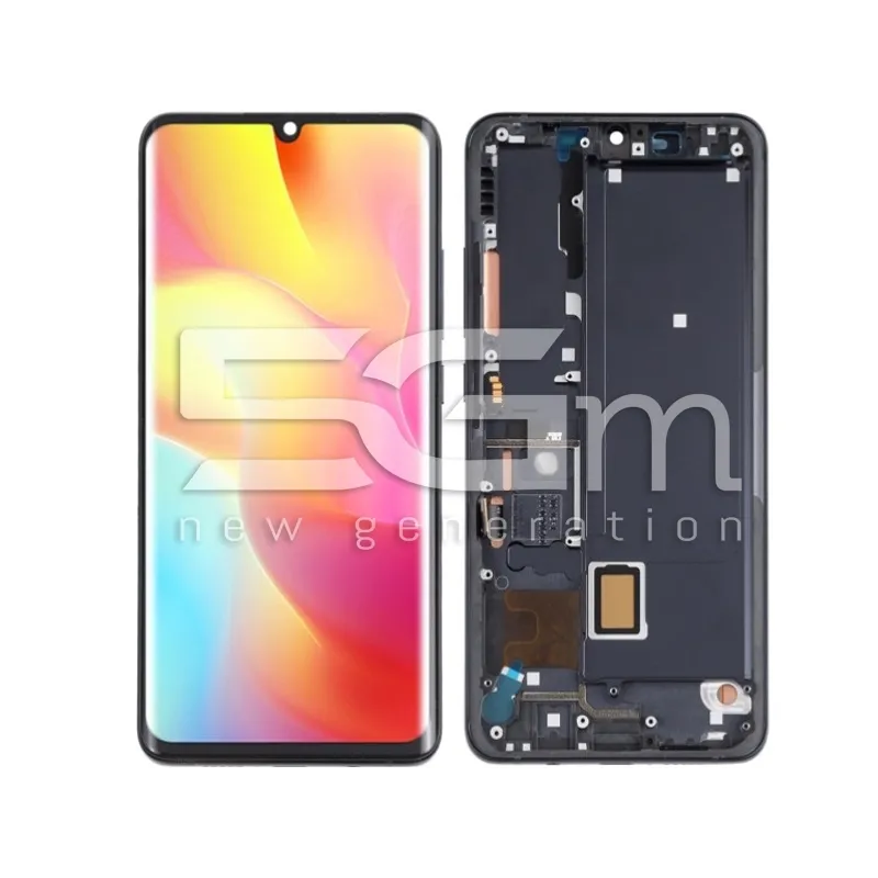 Écran Tactile + Châssis Black Xiaomi Mi Note 10 Lite (Pulled) | 5G-M