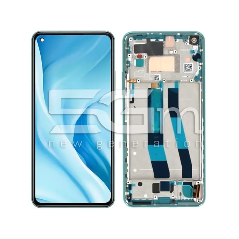 Écran Tactile + Châssis Mint Green Xiaomi Mi 11 Lite (Pulled) | 5G-M