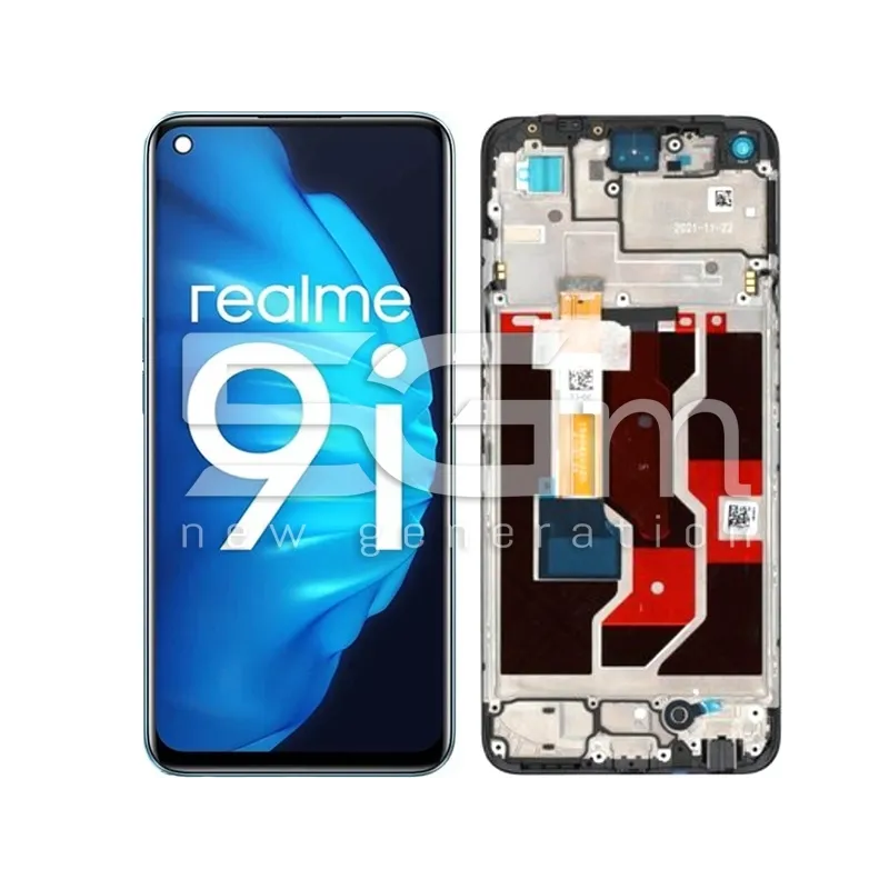 Écran Tactile + Cadre Noir Realme 9i 4G (IPS) | 5G-M.com