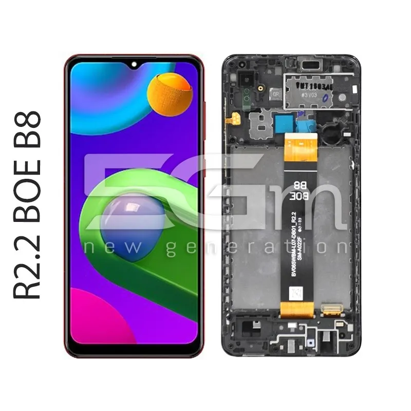 Écran Tactile Noir + Châssis Samsung SM-A022 A02 (IPS) R2.2 BOE B8 | 5G-M.com