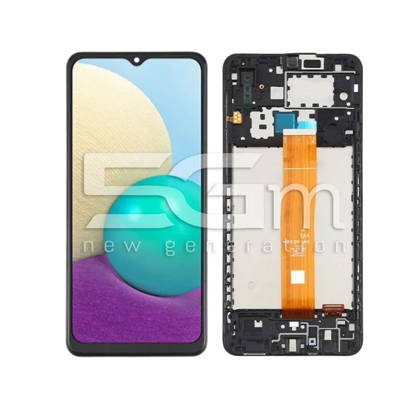 Display Touchscreen + Rahmen Schwarz Samsung SM-A022 A02 (IPS) | Online Shop 5G-M