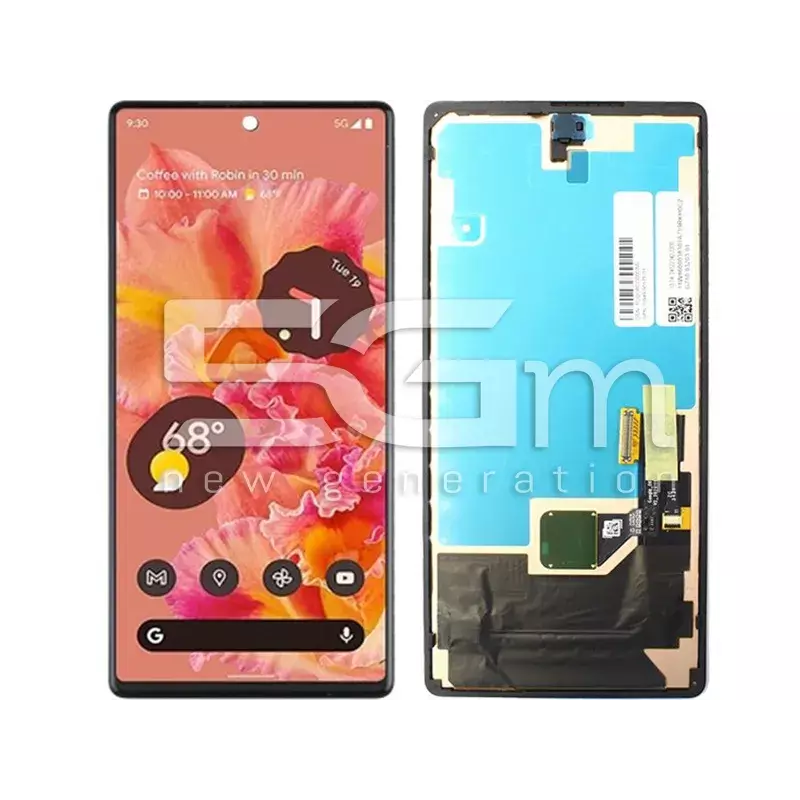 Display Touch Black + Frame Google Pixel 6 Ori