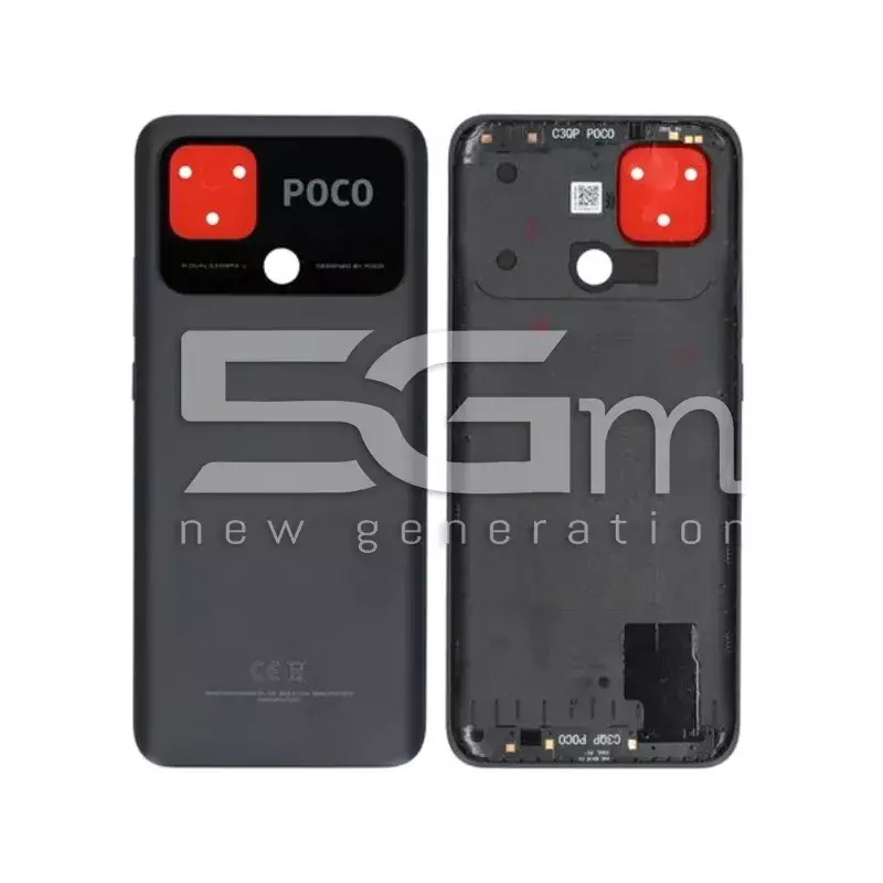 Retro Cover Power Black Xiaomi Poco C40 Ori