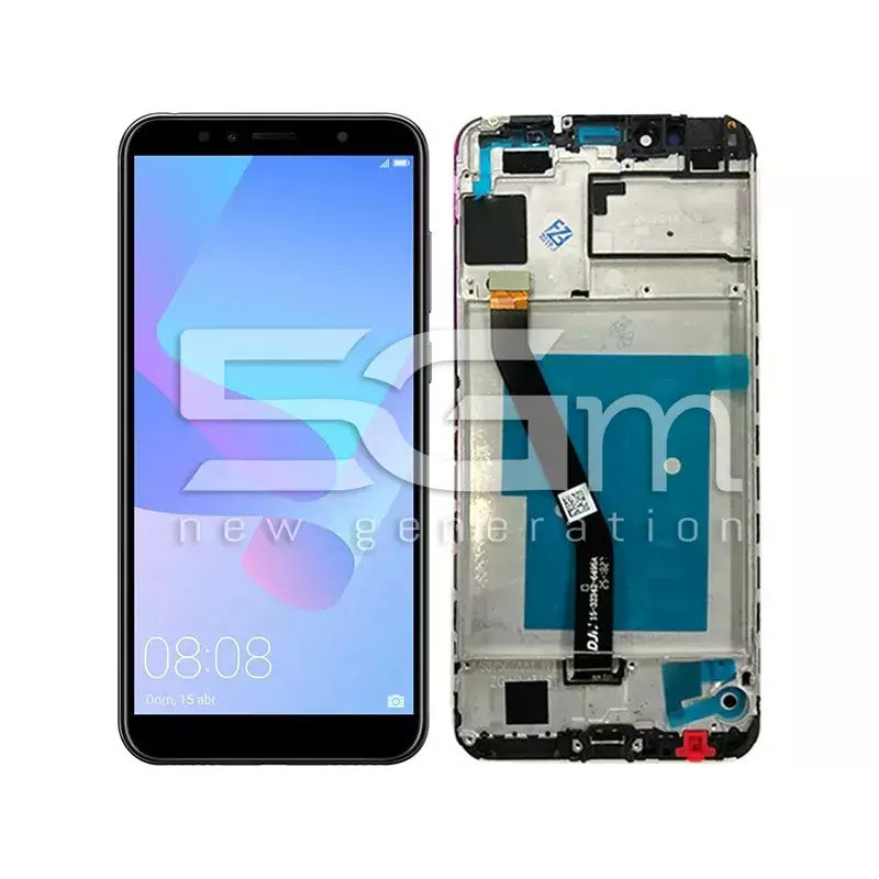 Display Touch + Frame Black Huawei Y6 2018 - Honor 7A (IPS)
