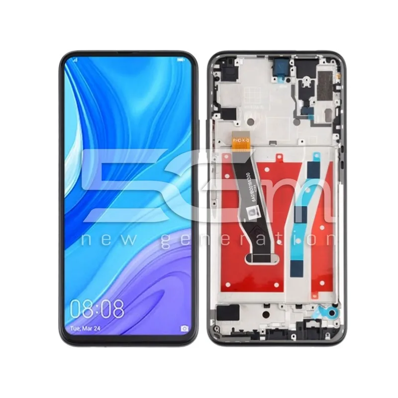 Kijelző Érintőképernyő + Keret Fekete Honor 9x Pro - P Smart Pro (IPS) | 5G-M