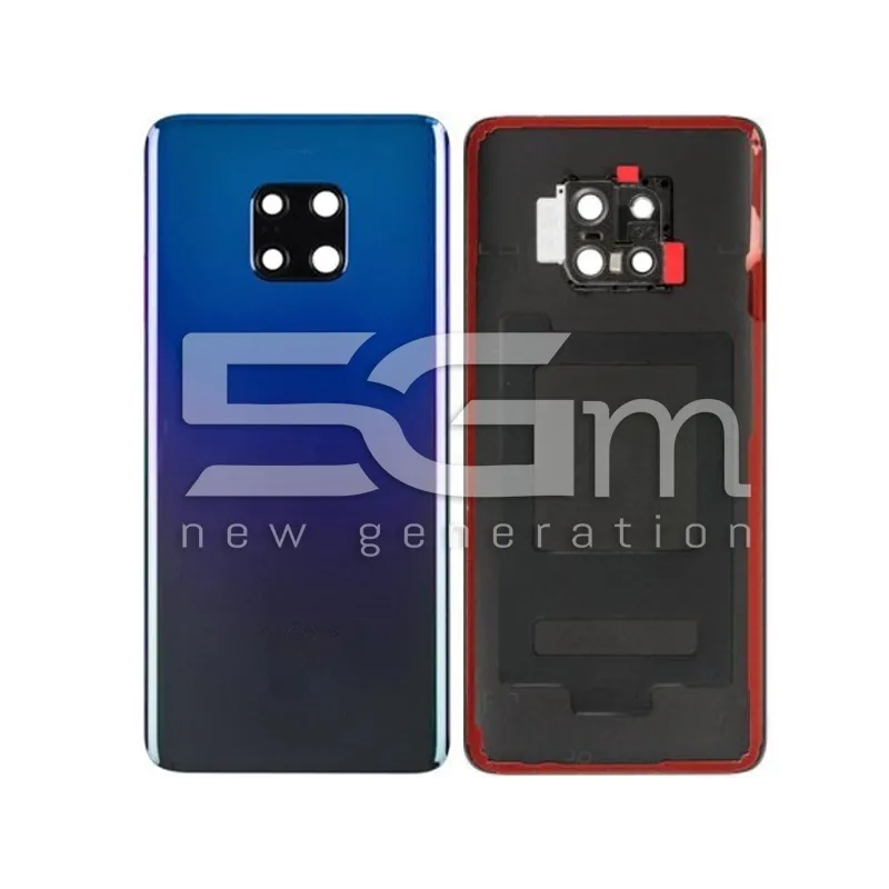 Retro Cover Twillight Blu + Vetrino Camera Huawei Mate 20 Pro No Logo | Store Online 5G-M