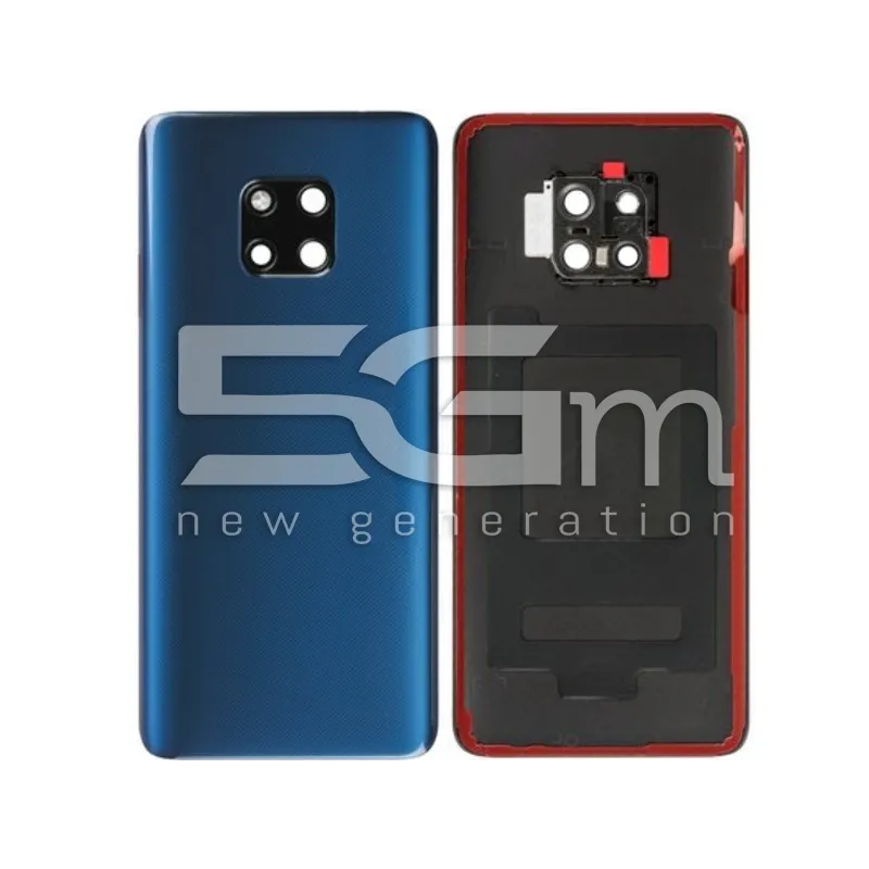 Retro Cover Midnight Blue + Vetrino Camera Huawei Mate 20 Pro No Logo | Store Online 5G-M