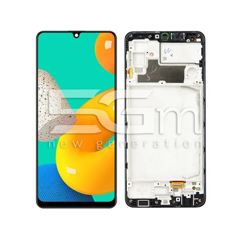 Display Touchscreen + Rahmen Schwarz Samsung SM-M325 M32 4G (OLED) | 5G-M