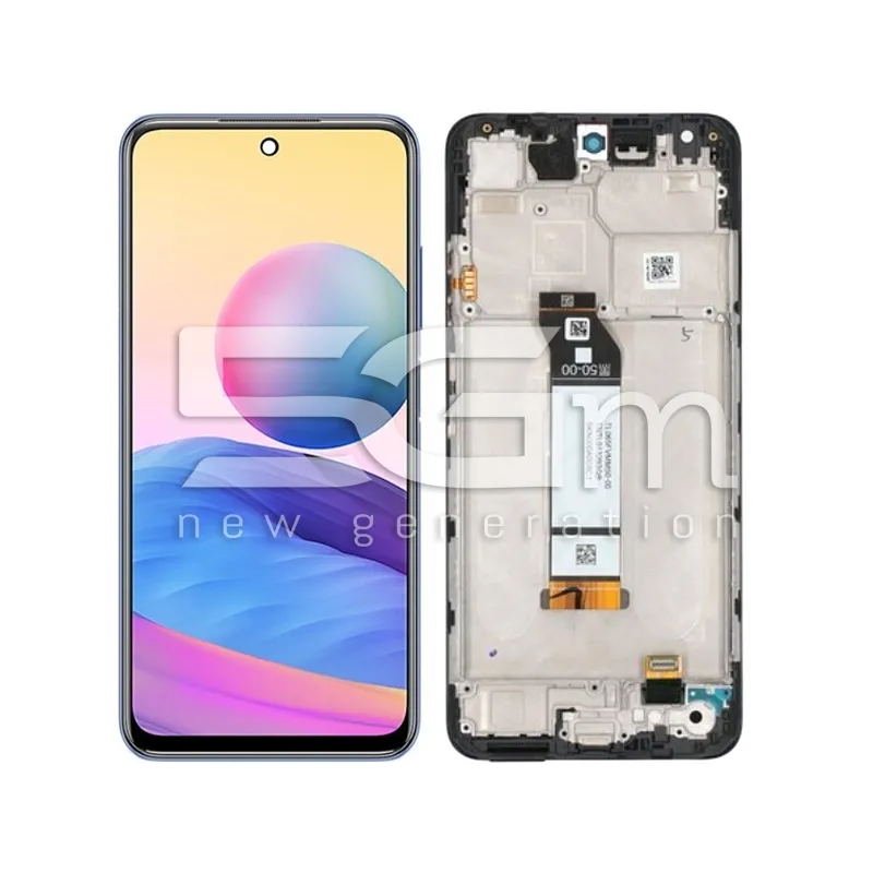 Xiaomi Redmi Note 10 5G / Poco M3 Pro 5G Kijelző + Keret Grafit Szürke | 5G-M