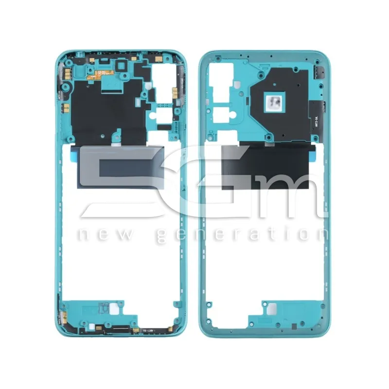 Middle Frame Aurora Green + NFC Antenna Xiaomi Redmi Note 10 5G | Store Online 5G-M