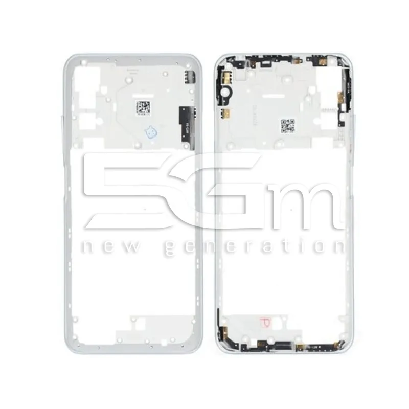 Cadre Central Chrome Argent Xiaomi Redmi Note 10 5G | Boutique en ligne 5G-M