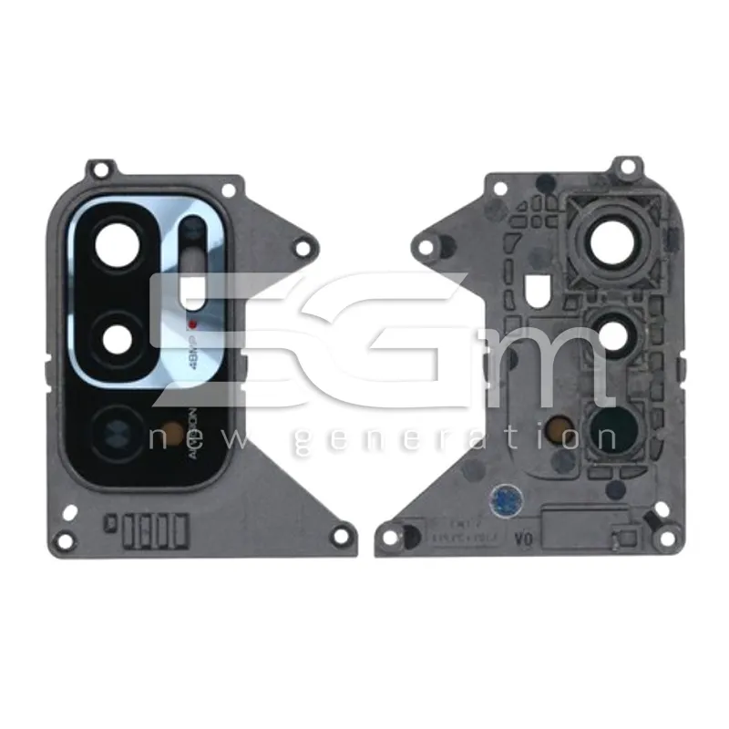 Vitre Caméra Arrière + Châssis Noir Xiaomi Redmi Note 10 5G | 5G-M