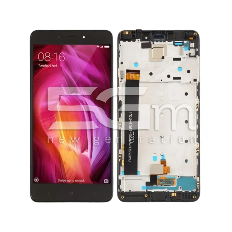 Display Touchscreen + Rahmen Schwarz Xiaomi Redmi Note 4 (IPS)