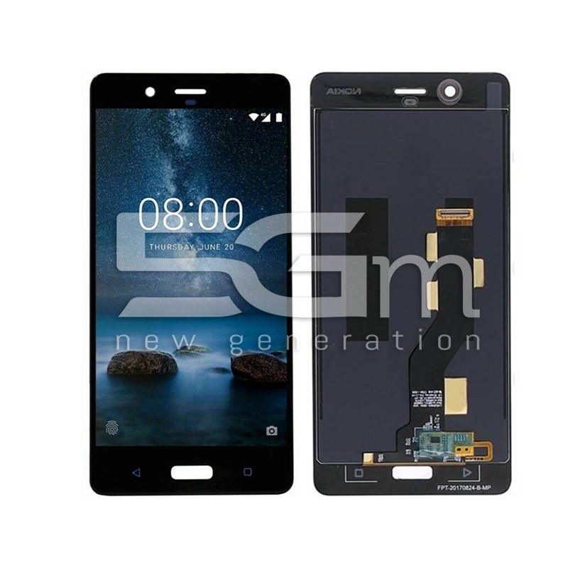 Display Touch Nero Nokia 8 (IPS)
