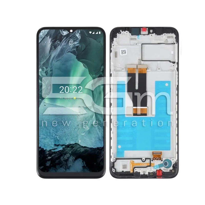 Kijelző Érintőképernyő + Keret Fekete Nokia G11 - G21 (IPS) | 5G-M