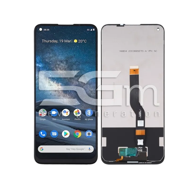 Nokia 8.3 Kijelző Érintő Fekete (IPS) | 5G-M.com