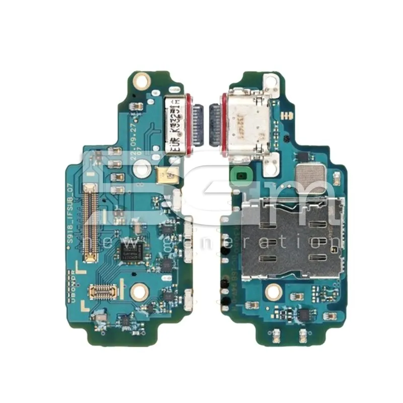 Connettore Di Ricarica + Board Samsung SM-S918B S23 Ultra Ori | Store Online 5G-M