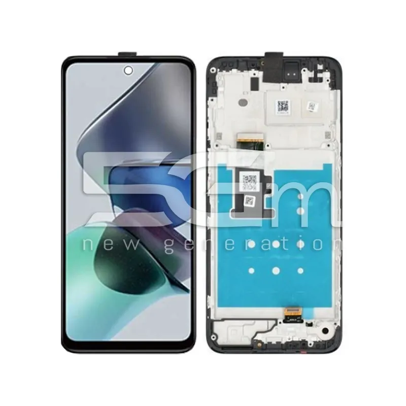 Kijelző Érintőképernyő + Keret Fekete Moto G13 (IPS) | 5G-M Online Áruház