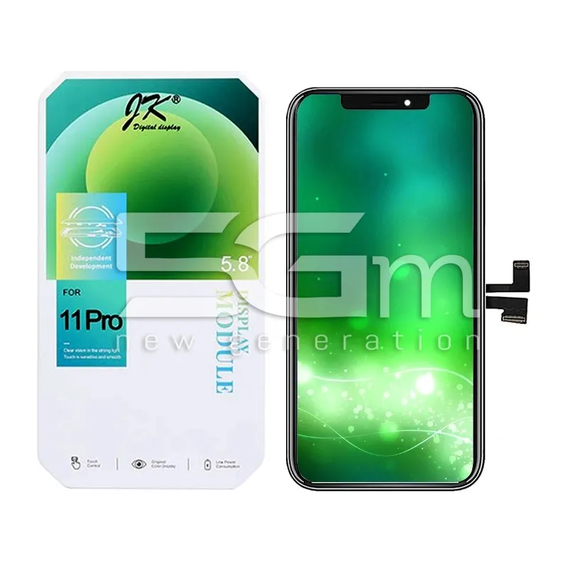 Kijelző + Keret iPhone 11 Pro JK | Cserélhető IC | 5G-M