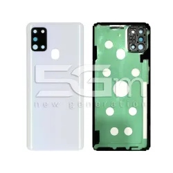 Coque Arrière + Verre Caméra Blanc Samsung A21s | 5G-M.com