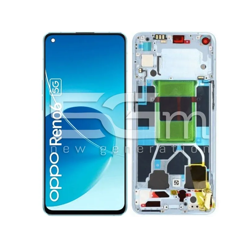 Display Touch + Frame Artic Blue OPPO Reno 6 5G (OLED) | Store Online 5G-M