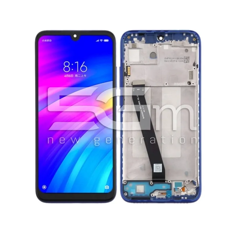 Display Touchscreen + Rahmen Blau Xiaomi Redmi 7 (IPS) | 5G-M Online Shop