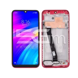 Дисплей Тъч + Червена Рамка Xiaomi Redmi 7 (IPS) | 5G-M.com
