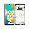 Érintőkijelző + Keret Fekete Samsung SM-M325 M32 4G Ori | 5G-M Online Áruház