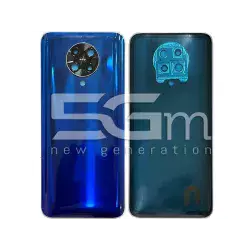 Rear Cover Neon Blue + Camera Lens Xiaomi Poco F2 Pro No Logo
