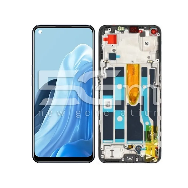 Ecran Tactil + Ramă Negru OPPO Find X5 Lite - Reno7 5G (PULLED)