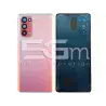 Retro Cover Red + Vetrino Camera OPPO Reno 4 PRO 5G No Logo