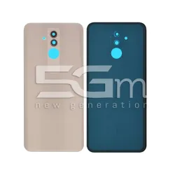 Retro Cover Gold + Vetrino Camera Huawei Mate 20 Lite No Logo